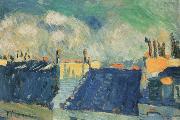 blue roofs pablo picasso